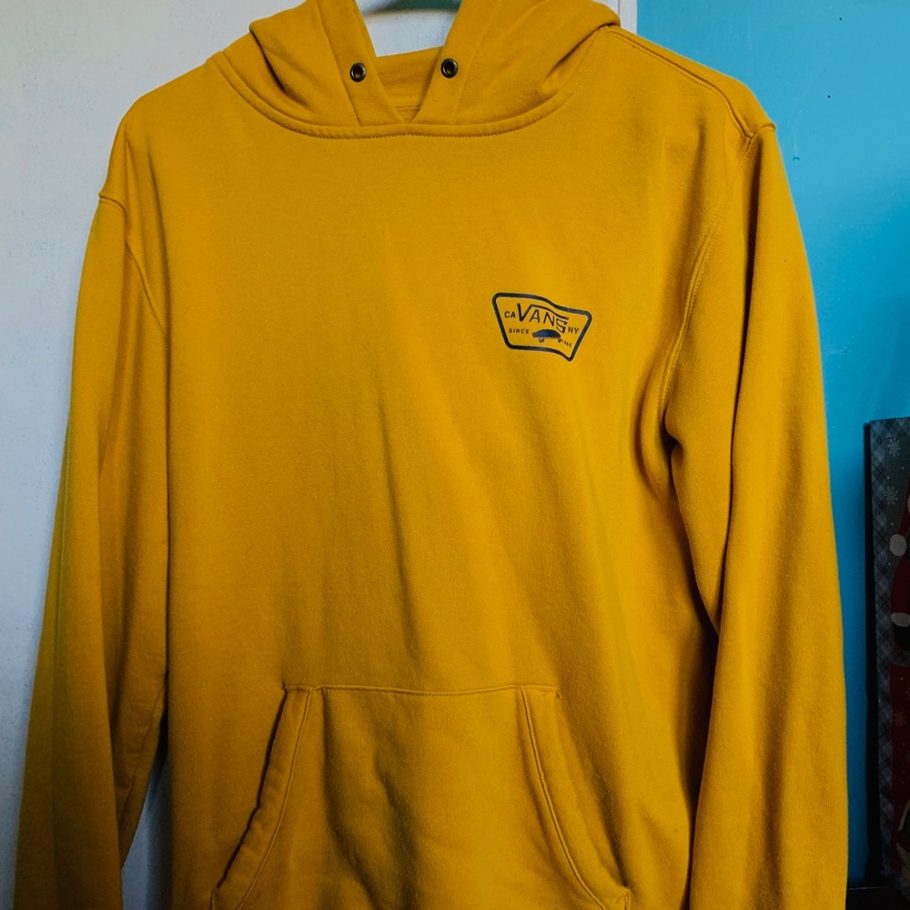Men’s Small Yellow Vans Hoodie